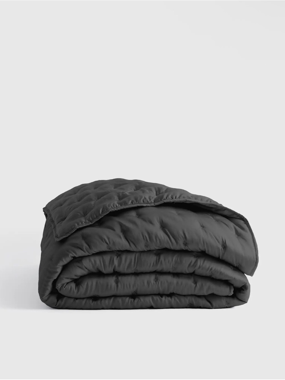 Quince Full Queen Bamboo Dream Blanket Quilt Charcoal Gray Bedspread